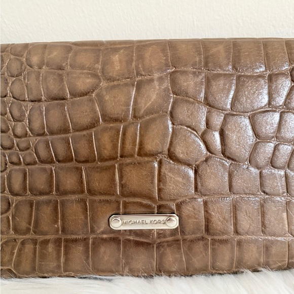 Michael Kors Embossed Leather Clutch - Picture 3 of 7